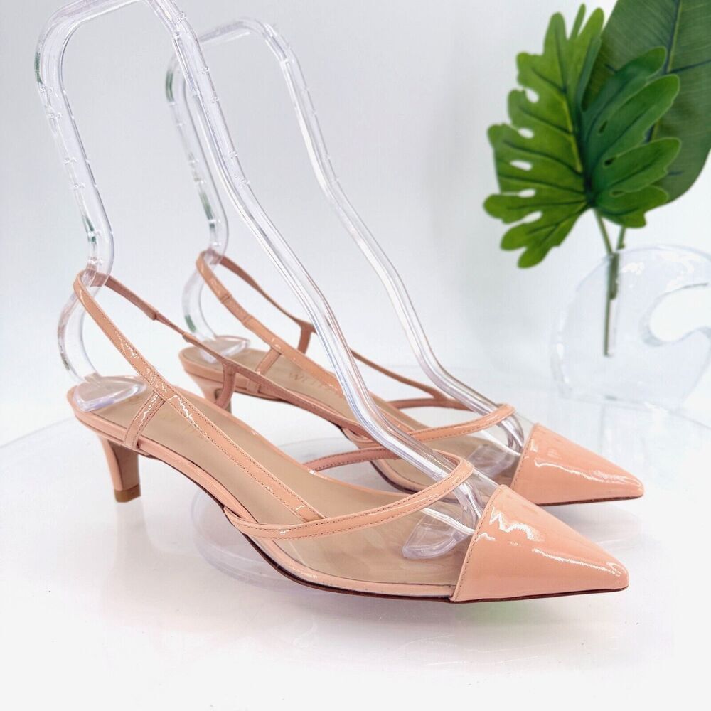 Stuart Weitzman Pink Slingback Heels
